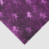 パープルググラデーションラムグリッターユニコーン模様 薄葉紙 (詳細)