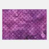 パープルググラデーションラムハート、マーメイド&ドはかりで測ット ラッピングペーパーシート (正面)