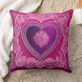 パープルグミハートAIアート クッション (ブランケット)