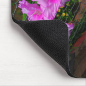 パープルグラジオラフラワーマウスパッド マウスパッド (コーナー)