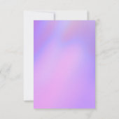 パープルグラディエントモダントレンディースウィート16誕生日 招待状 (裏面)