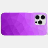 パープルグラデーションの幾何学メッシュパターン Case-Mate iPhoneケース (裏面 (横))