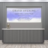 パープルグラデーションウォーターカラーミニマリストビジネスバナー 横断幕