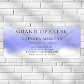 パープルグラデーションウォーターカラーミニマリストビジネスバナー 横断幕