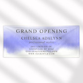 パープルグラデーションウォーターカラーミニマリストビジネスバナー 横断幕