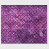 パープルグラデーショングラムマーメイドはかりで測パターン ラッピングペーパー (フラット)