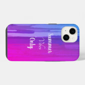 パープルグラデーションサマービベス iPhoneケース (裏面横)