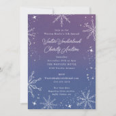 パープルグラデーションスノーフレーク特別イベント 招待状 (正面)