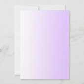 パープルグラデーションバタフライバルミツワー招待状 招待状 (裏面)