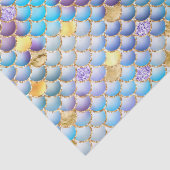 パープルグラデーションフォイル&金ゴールドグリッターマーメイドはかりで測 薄葉紙 (詳細)