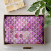 パープルグラデーションフォイル&金ゴールドグリッターマーメイドはかりで測 薄葉紙 (ギフト)