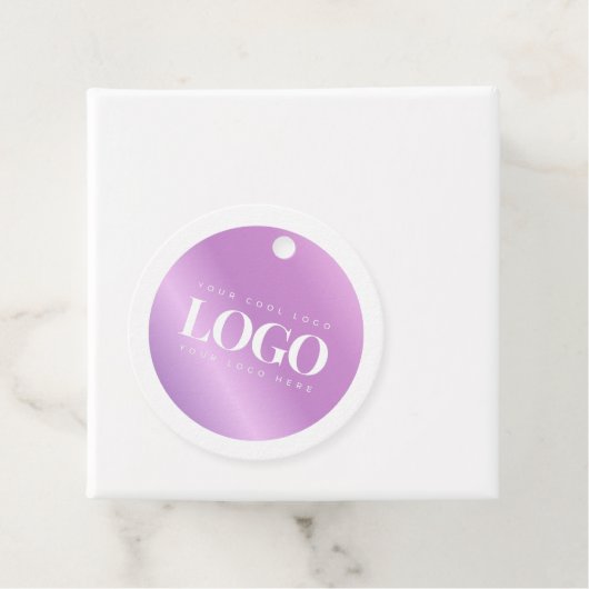 パープルグラデーション会社のカスタムロゴ フェイバータグ (インサイチュ)