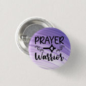 パープルグラデーション祈りの言葉戦士 缶バッジ (正面&裏面)