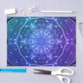 パープルグラデーション銀河系ゲードナイトスカイ 薄葉紙 (クラフト)