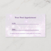 パープルグラマー美容師アポイントメントカード 予約カード (裏面)