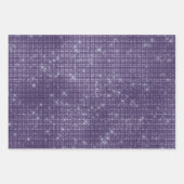 パープルグラムアニマルプリント ラッピングペーパーシート (正面2)