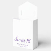パープルグラムグリッターエレガントシックスウィート16 フェイバーボックス (オープン)