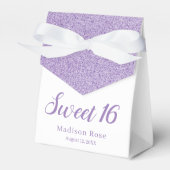 パープルグラムグリッターエレガントシックスウィート16 フェイバーボックス (正面サイド)