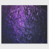 パープルグラム抽象芸術誕生日パーティー ラッピングペーパー (フラット)