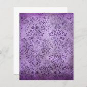 パープルグランジクパターン(の模様が)あるスクラップブック紙 (正面/裏面)