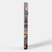 パープルグランジデイジー抽象芸術アートモノグラム Case-Mate iPhoneケース (裏面 / 右)