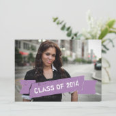 パープルグランジバナーグラード招待状 招待状 (スタンド正面)