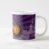 パープルグランジバーストギター専門マグカップ ジャンボコーヒーマグカップ (右)