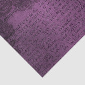 パープルグランジヴィンテージ動揺してフローラ新聞 薄葉紙 (詳細)