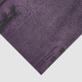 パープルグランジ風ビンテージ新聞紙 薄葉紙 (詳細)
