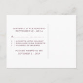 パープルグランジD20サイコロゲーマーRSVPポストカード インビテーションポストカード (裏面)