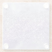 パープルグリジーグリッター ガラスコースター (裏面)