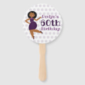 パープルグリジーパーティーガール ハンドファン (裏面)