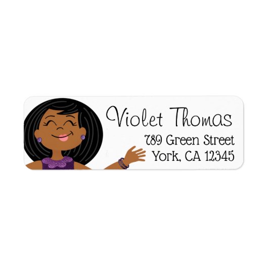 パープルグリジーパーティーガール ラベル (正面)