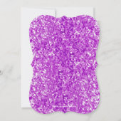 パープルグリタリーボウ卒業パーティー招待状 招待状 (裏面)
