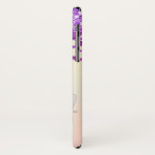 パープルグリッターとシルバーユニコーン Case-Mate iPhoneケース (裏面/左)