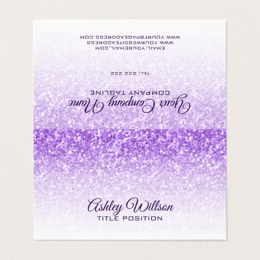 パープルグリッターとホワイトスパークス 名刺 (外部フラット)