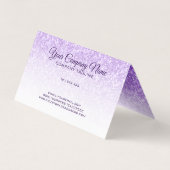 パープルグリッターとホワイトスパークス 名刺 (裏面)