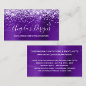 パープルグリッターインディゴフォイルオンラインストア 名刺 (正面/裏面)