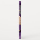 パープルグリッターガーリーバラスタイリッシュ金ゴールド Case-Mate iPhoneケース (裏面/左)