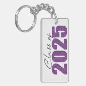 パープルグリッタークラス2025 キーホルダー (正面左)