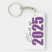 パープルグリッタークラス2025 キーホルダー (正面)