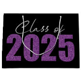 パープルグリッタークラス2025 ラージペーパーバッグ (正面)