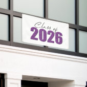 パープルグリッタークラス2026 横断幕 (ビルの外側)