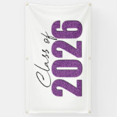 パープルグリッタークラス2026 横断幕 (縦)