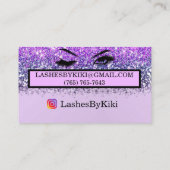 パープルグリッターグラム名刺 名刺 (裏面)