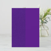 パープルグリッターサイドパネル招待状 - カスタマイズ 招待状 (スタンド正面)
