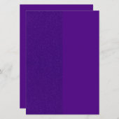 パープルグリッターサイドパネル招待状 - カスタマイズ 招待状 (正面/裏面)