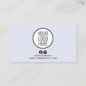 パープルグリッターサロンスパアポイントメントリマインダーカード 名刺 (裏面)