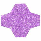 パープルグリッターシャイニーシャイニーラグジュアリーダイヤモンド サッカーボール (フラット)