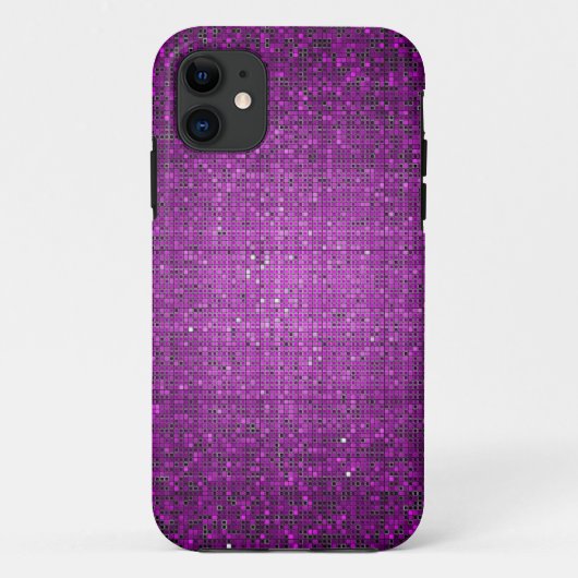 パープルグリッターシークインMate ID™ iPhone 5ケース Case-Mate iPhoneケース (裏面)